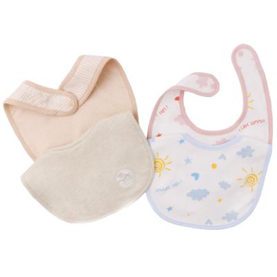 China Viable Customize Safety Cotton Polyester Cute Infant Soft Baby Printed Washable Bibs For Newborn Babies for sale