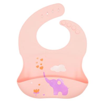 China Washable Customize Cather New Print Waterproof High Quality Silicone Newborn Infant Bibs Thick Baby Bibs for sale