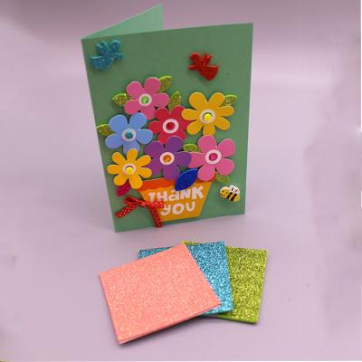 China DIY For Decoration DIY Foam Glitter Foam Adhesive Card Sticker For Greeting Card for sale