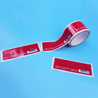 China Waterproof Customized Anti-Counterfeiting Adhesive Tape With Perforated Lines for sale