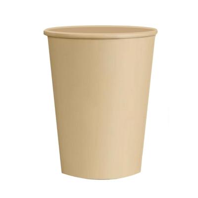 China 2021 Factory Hot Sales White Environmental Protection Buff Coffee Paper Cups With Style Lid for sale