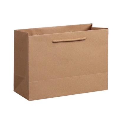 China Factory Price Recyclable Brown Grocery Paper Bag Packaging Custom Paper Bag With Your Own Logo for sale