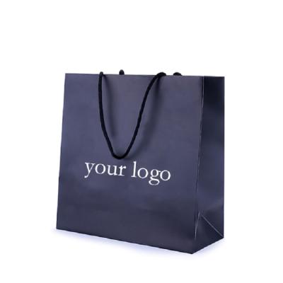 China Factory Direct Customized Shopping Bag Recyclable With Logo Print Oem Gift Shopping Paper Bag for sale