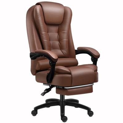 China Black Adjustable Cheap Office Chair Ergonomic (Height) Boss Desk Chairs Revolving Chair Desk With Stool for sale