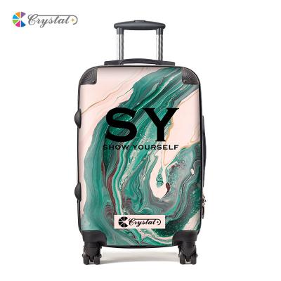 China Fashionable Customized Popular Design Fashion Polo Luggage Bags Hard ABS+PC Luggage for sale