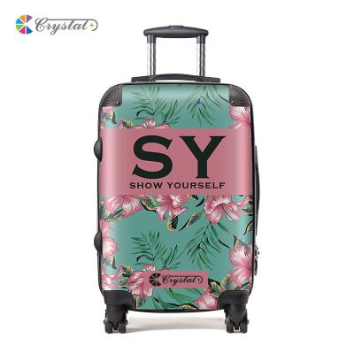 China Fashionable Customized Design Printing Luggage Rolled Travel Luggage Cabin Trolley Case for sale