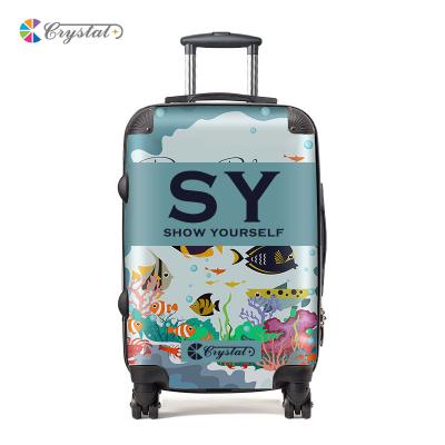 China Fashionable Factory Customized Suitcase Spinner Wheels Vintage Style High End Luggage 20 24 28inch ABS+PC Suitcases for sale