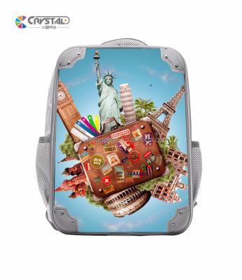 China Waterproof Customized Printing Travel Backpack Multifunctional Clear Nylon Polyester Travel Printing Bag Customized Sports Bag for sale