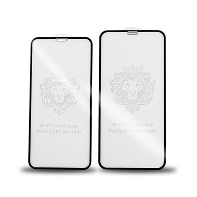 China Full Cover 9D HD Tempered Glass Phone Screen Protector For iPhone11 12 13 pro Max Smooth Anti-fingerprint for sale