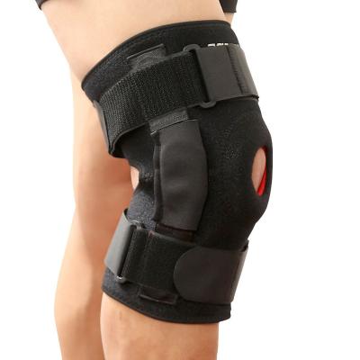 China Wholesale Adult Gym Compression Adjustable Hinged Patella Pads Sleeve Support Silicone Knee Brace for sale