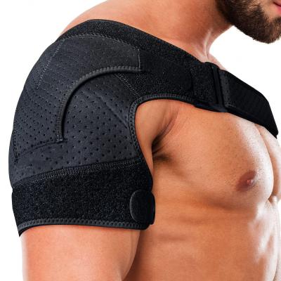 China Breathable Hot Selling Logo Neoprene Adjustable Shoulder Brace Shoulder Support Men High Quality Custom Sports Protectors For Injury for sale