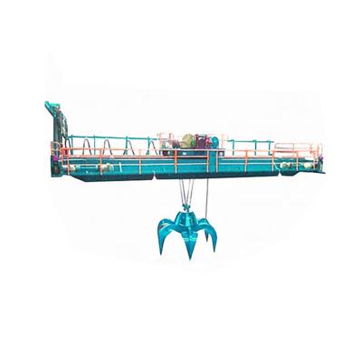 China Bridge Crane Qz Type 10 Ton 20 Ton Grab Bucket Double Girder Bridge Clamshell Crane for sale