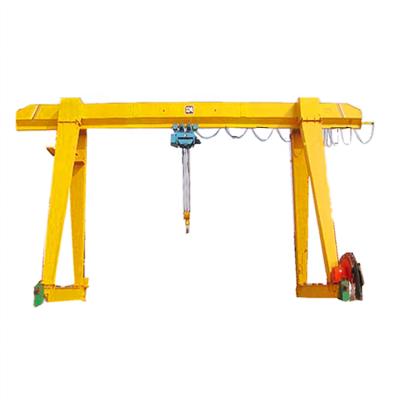 China Gantry crane 10 ton single girder mobile gantry crane with remote control electric hoist for sale