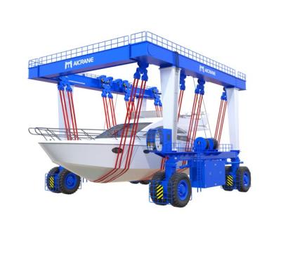 China Gantry Mobile Crane Boat Travel Lift Boat Hoist Marine Crane For Sale for sale