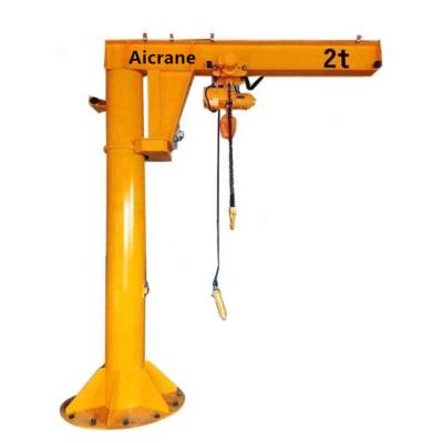 China Jib Crane Factory Column Mounted Jib Crane 1 Ton 1.5 Ton 2 Ton Price for sale