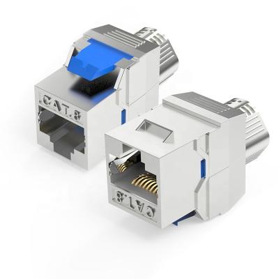 China 40G 2000MHz Cat8 Jack Cat 8 Network Keystone RJ45 Cat8 Module Keystone Connector For Faceplate Patch Panel for sale