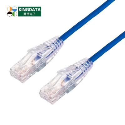 China High quality PVC LSZH CAT6A network cables cat6a 28AWG ultra thin Ethernet patch cord for sale