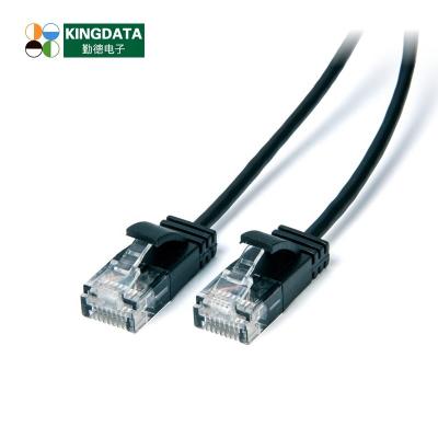 China PVC UTP Thin RJ45 Cable RJ45 OEM Bare Copper Network Ethernet Cable Cat6 Bare Copper Pass Through Fluke Text for sale