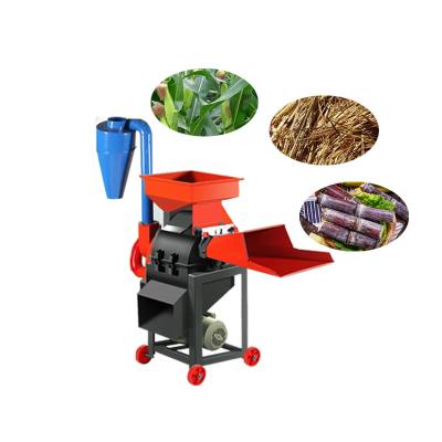 China Manufacturing Plant Agricultural animal feed farming shredder straw grass chaff cutter machine with motor engine for sale