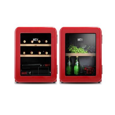 China Constant Temperature Control Wine Refrigerators / Red Wine Fridge 4 Shelves Or 10 Floor Cabinet Electronic Constant Temp Control for sale