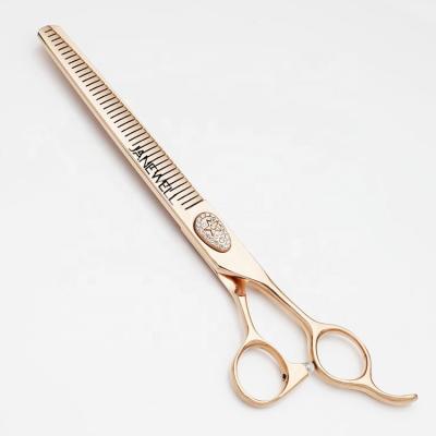 China Stocked High Quality Pet Grooming Scissors Rose Gold Dog Grooming Scissors for Pet Grooming for sale