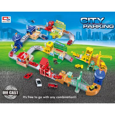 China City parking lot toys simulate the fire station/police station/hospital/kindergarten and other scenes 0607-01-6 for sale