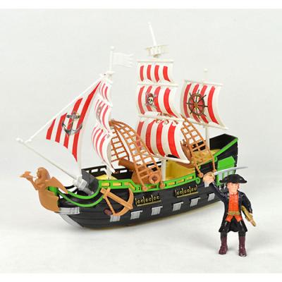 China Cord Pirate Ship Children's Toy With Light And Music 0804-10 for sale