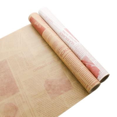 China Greaseproof Custom Printed Baking Paper Sheet And Brown Silicone Coated Greaseproof Parchment Roll for sale