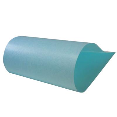 China A silicone release anti-curl deep blue side sticker paper for sale