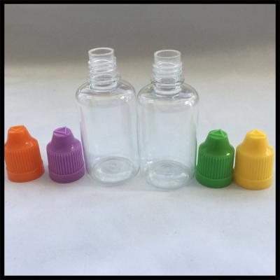 중국 30ml Vape 주스는 애완 동물 점적기 병 Childproof 플라스틱 병을 병에 넣습니다 판매용