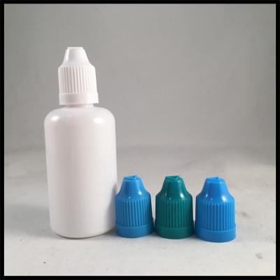 China Round PET Dropper Bottles Milk White Plastic Container For Flavored Sauce for sale