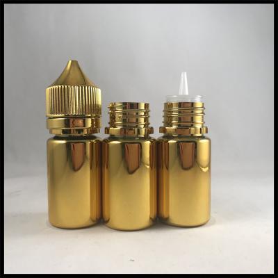 China Food Grade 30ml Unicorn Bottle Chubby Gorilla Dark Gold Shinny E Cigarette Type for sale