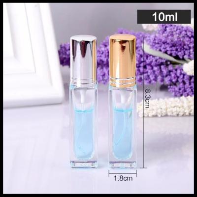 Chine Le jet en aluminium anodisé par bouteilles carrées de jet d'huile essentielle de parfum couvrent 10ml à vendre