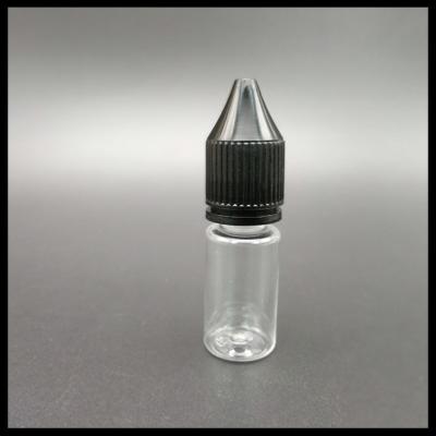 China 10ml RV Plastic Unicorn Bottles ,  Black Caps Unicorn Drip Bottle For E Liquid for sale