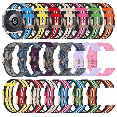 China Hot New Fabric Qiman Products For Nylon Watch Strap 2020 Customization For Samsung Galaxy Watch 42/46mm, For Samsung Gear S3 Woven Strap for sale