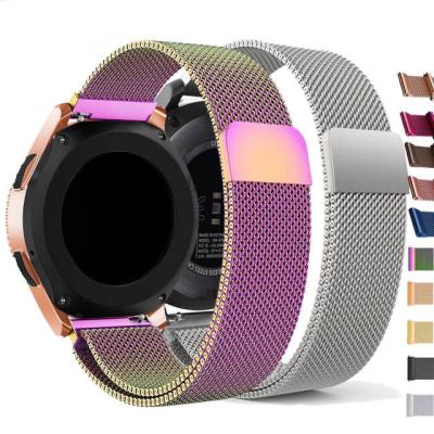 China Stainless Steel 20mm Watch Band For Samsung Watch Active/Active Milanese 2 Speed ​​S3 Strap Metal For Amazfit BEEP For Huawei Watch GT Strap for sale