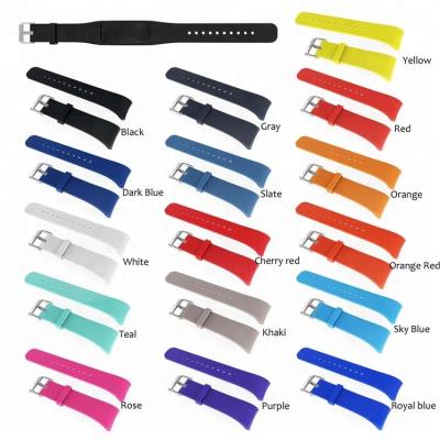 China Replacement Qiman Silicone Rubber Watch Bands Strap For Galaxy Gear Fit2 SM-R360 And Fit 2 Pro For Women Men for sale