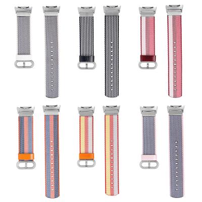 China Qiman Speed ​​S2 Rubber Watch Bands, Replacement Nylon Adjustable Strap with Adapter Connector for Samsung Speed ​​S2 SM-R720 Smart Watch for sale