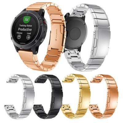 China Replacement Stainless Steel Steel Band For Garmin Fenix ​​5s /6s/ Metal Strap 20mm Width Stainless Steel Watch Bands For Garmin Fenix ​​5s Plus for sale