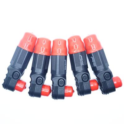 China Best Automotive 200A Angled 1 Pin 8MM High Current HV Busbar Pin Energy Storage Plug Connector for sale