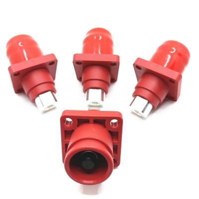 China HT 150A Battery Connector Energy Storage Automotive Red Connector Inner 8mm Screw Plug For 35mm Cable for sale