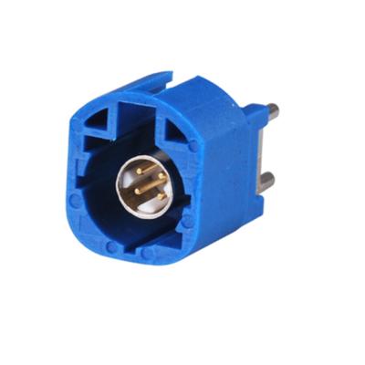 China Blue Fakra C HSD Jack Female PCB Mount Automotive St 50ohm RF Coaxial Connector For GPS for sale