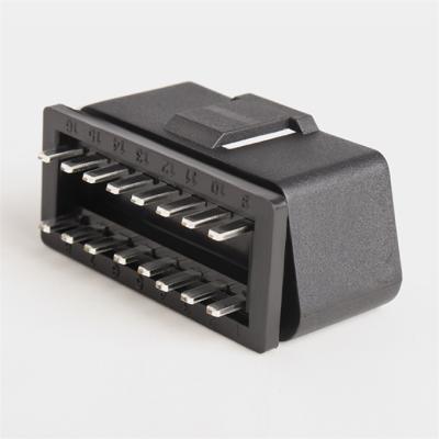 China Factory Supply Automotive 12V 24V DIP OBD2 16 Pin Male Plug Connector For Car for sale