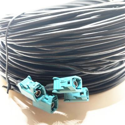 China 4 Pin Mini Fakra Female Mate-AX Connector to Fakra Z Female Automotive Cable Assembly LKS-MFKR-A006 for sale