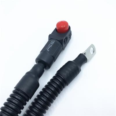 China Power station 6MM contact 120A HV energy storage male plug waterproof connector to SC-25-8 terminal with 40CM cable for sale