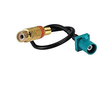 China Best Automotive RF Fakra Coaxial Male Connector To RCA RG174 15CM Car Audio Cable Assembly for sale