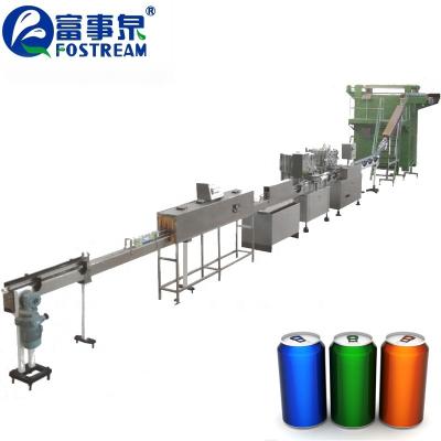 China Beverage Guangdong Full Set Automatic Carbonated Water Beverage Drinks Beer Soda Aluminum Can Filling Machine for sale