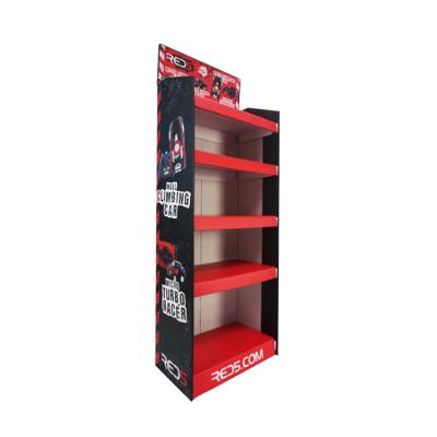 China Children's Advertising Toy Stand Floor Display Stand For Car Toy 5 Tier Cardboard Display Rack for sale