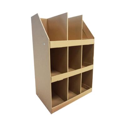 China Advertising Factory Directly Supply Cardboard Hooks Floor Showcase Racks Hook Hat for sale