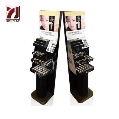 China Advertising Retail Cosmetic Cardboard Makeup Perfume Eyelash Display Stand Unit Eco - Friendly for sale